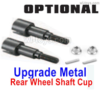 HBX 16890 DESTROYER M16107 Parts Upgrade Metal Rear Wheel Shafts+Pins+Lock Nut M4.